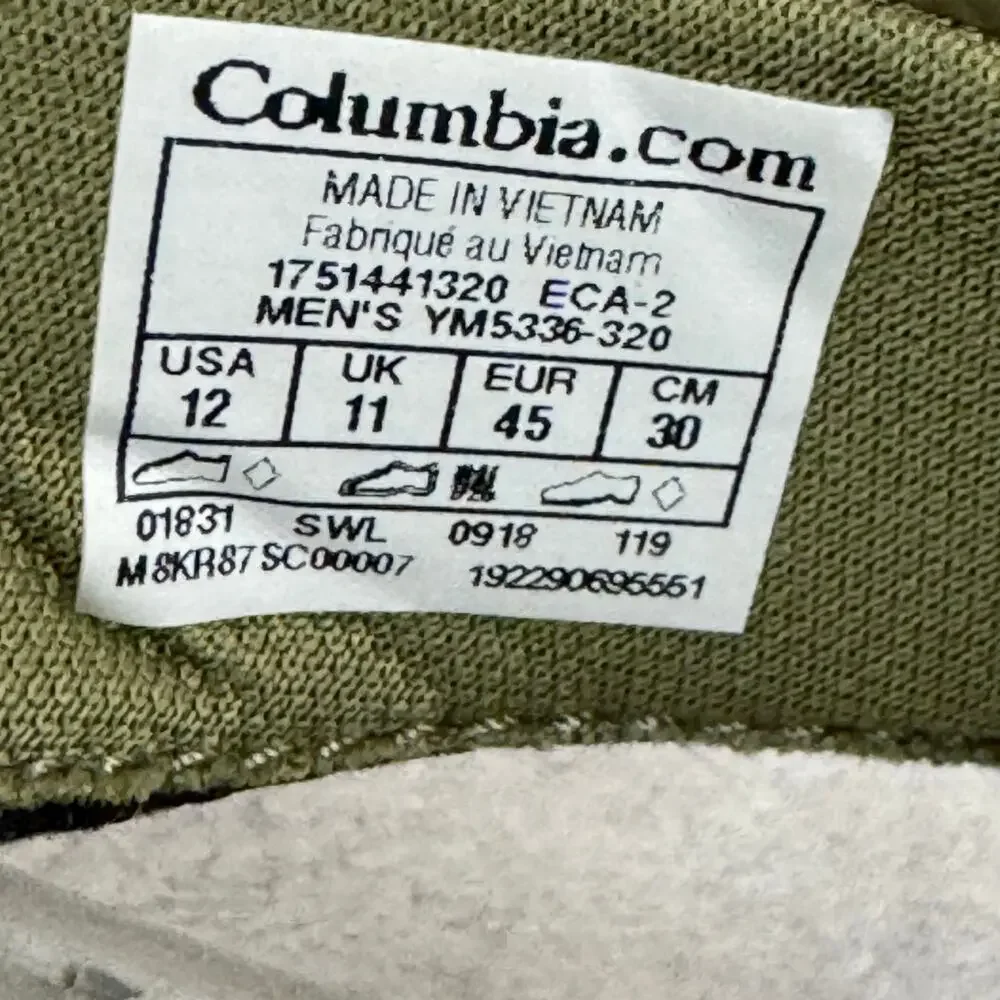 Columbia Techsun Vent Flip Men's Size 12 Green Sandal NEW
